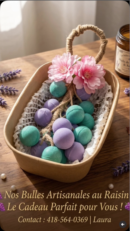 Nos bulles artisanales au raisin